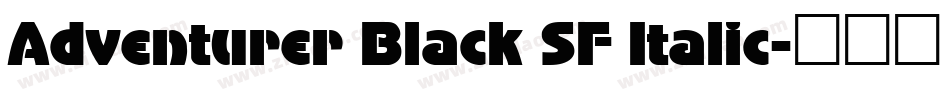 Adventurer Black SF Italic字体转换